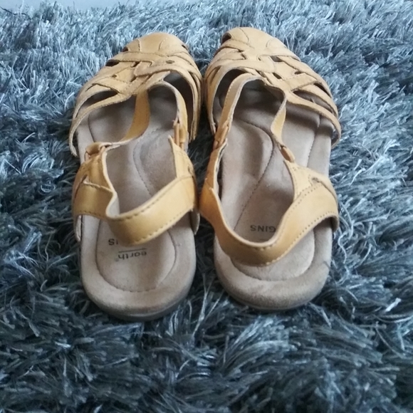 Earth Origins Belle Brielle Amber Yellow Sandals Shoes Boho Size 10M - Picture 5 of 6